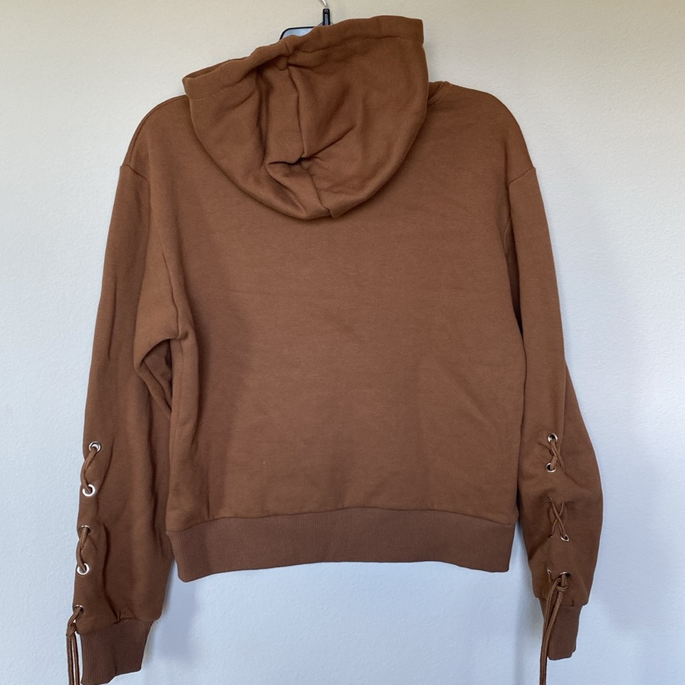 Allure Luxe Brown Hoodie Sweatshirt - Picture 5 of 5